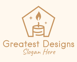 Flame Decor Candle logo design