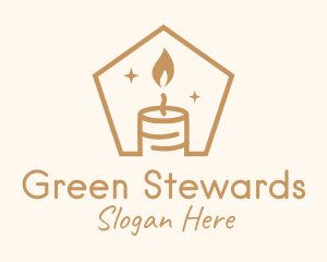 Flame Decor Candle logo design