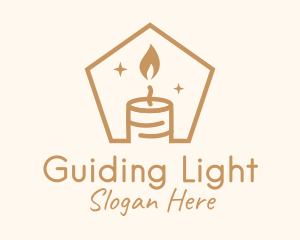 Flame Decor Candle logo design