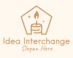 Flame Decor Candle logo design