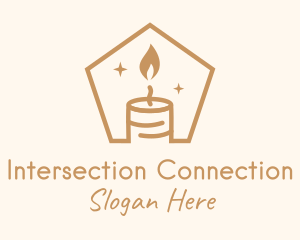 Flame Decor Candle logo design