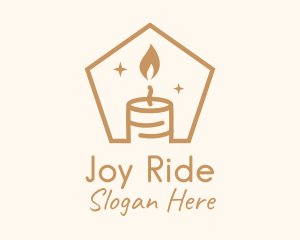 Flame Decor Candle logo design