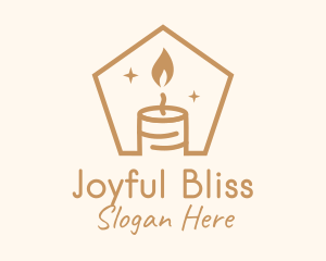 Flame Decor Candle logo design