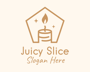 Flame Decor Candle logo design