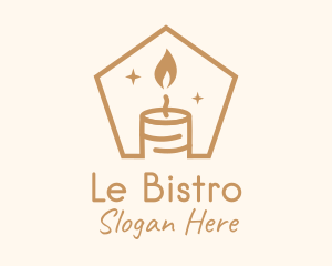 Flame Decor Candle logo design