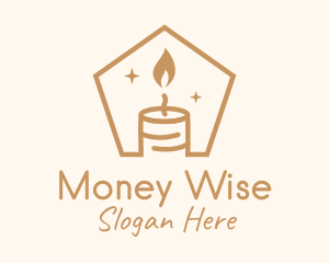 Flame Decor Candle logo design