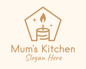 Flame Decor Candle logo design