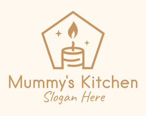 Flame Decor Candle logo design