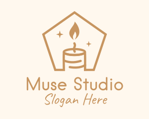 Flame Decor Candle logo design