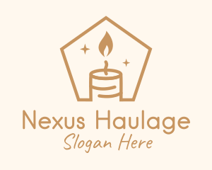 Flame Decor Candle logo design