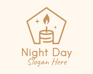 Flame Decor Candle logo design