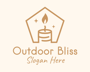 Flame Decor Candle logo design