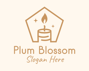 Flame Decor Candle logo design