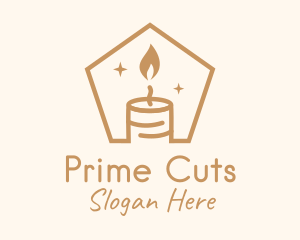 Flame Decor Candle logo design