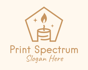 Flame Decor Candle logo design