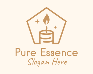 Flame Decor Candle logo design