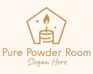 Flame Decor Candle logo design