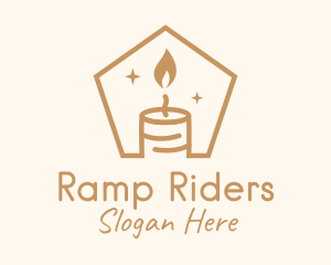 Flame Decor Candle logo design