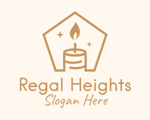 Flame Decor Candle logo design