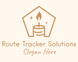 Flame Decor Candle logo design