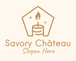 Flame Decor Candle logo design