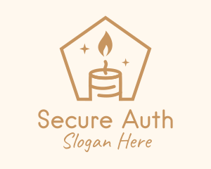 Flame Decor Candle logo design