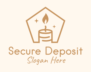 Flame Decor Candle logo design