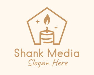 Flame Decor Candle logo design