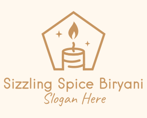 Flame Decor Candle logo design