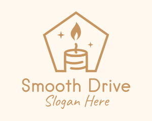 Flame Decor Candle logo design