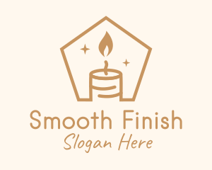 Flame Decor Candle logo design