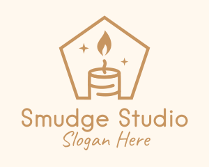 Flame Decor Candle logo design