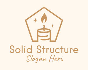 Flame Decor Candle logo design