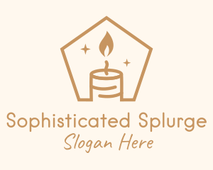 Flame Decor Candle logo design