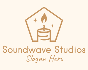 Flame Decor Candle logo design