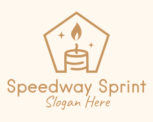 Flame Decor Candle logo design