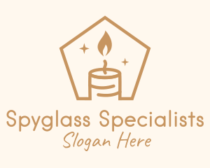 Flame Decor Candle logo design