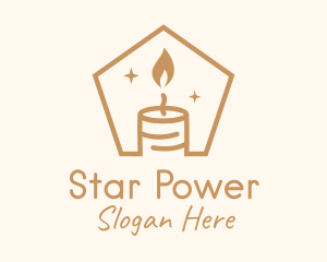 Flame Decor Candle logo design