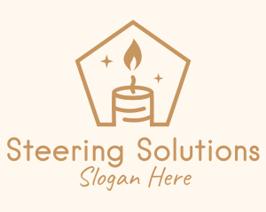 Flame Decor Candle logo design