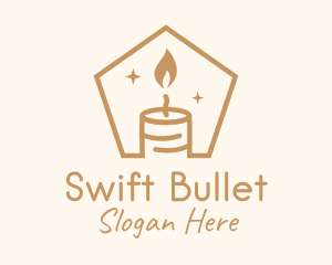 Flame Decor Candle logo design