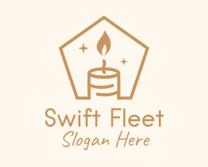 Flame Decor Candle logo design