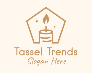 Flame Decor Candle logo design