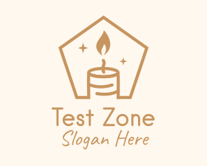 Flame Decor Candle logo design