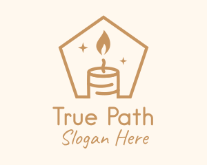 Flame Decor Candle logo design