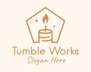 Flame Decor Candle logo design