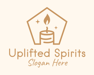 Flame Decor Candle logo design