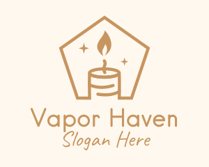 Flame Decor Candle logo design