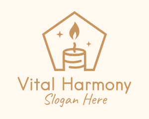 Flame Decor Candle logo design