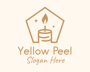 Flame Decor Candle logo design