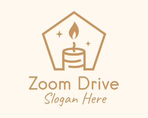 Flame Decor Candle logo design